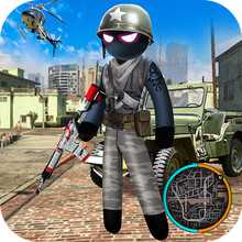 陸軍火柴人繩索英雄